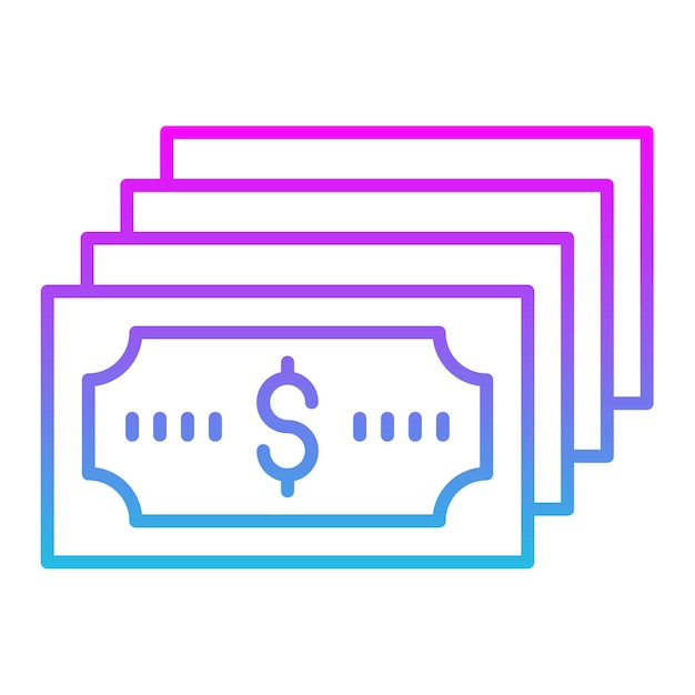 Iconos de dinero en efectivo