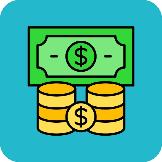 Iconos de dinero en efectivo