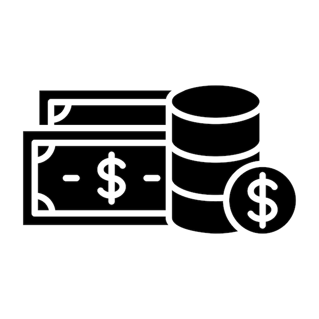 Iconos de dinero en efectivo
