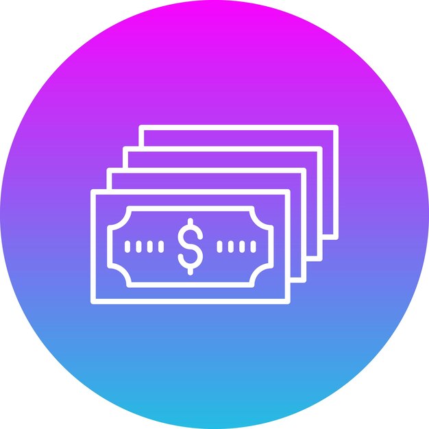 Iconos de dinero en efectivo