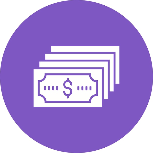 Iconos de dinero en efectivo