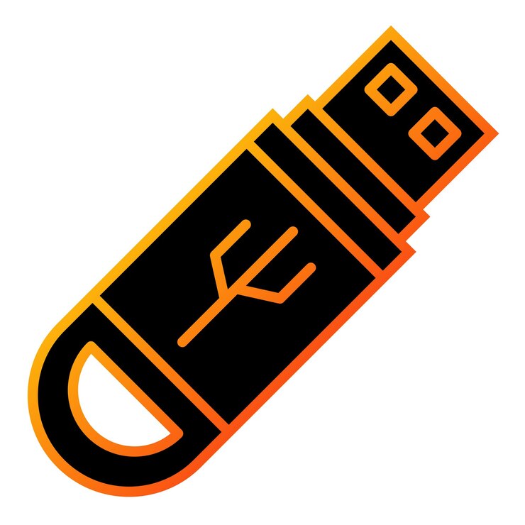 Vector iconos de disco flash