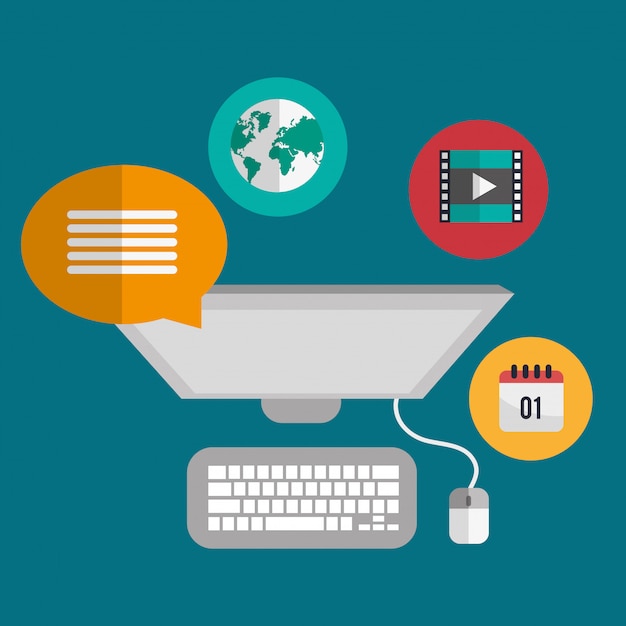 Iconos de diseño de blog