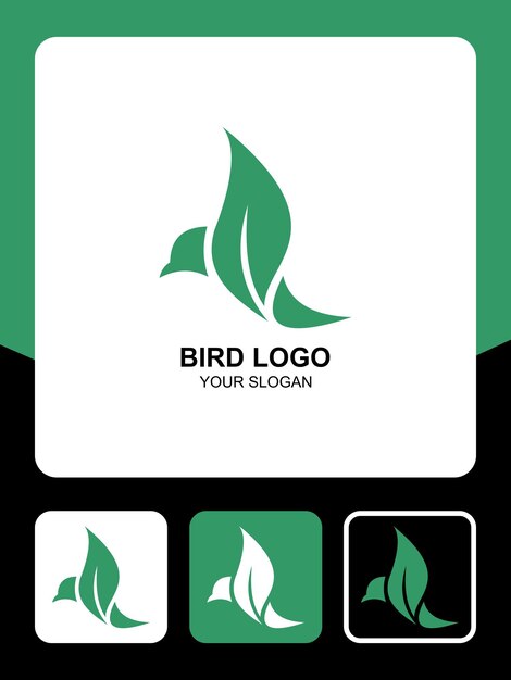 iconos y diseño de logotipo de aves
