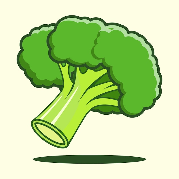 Iconos de diseño vectorial de brócoli