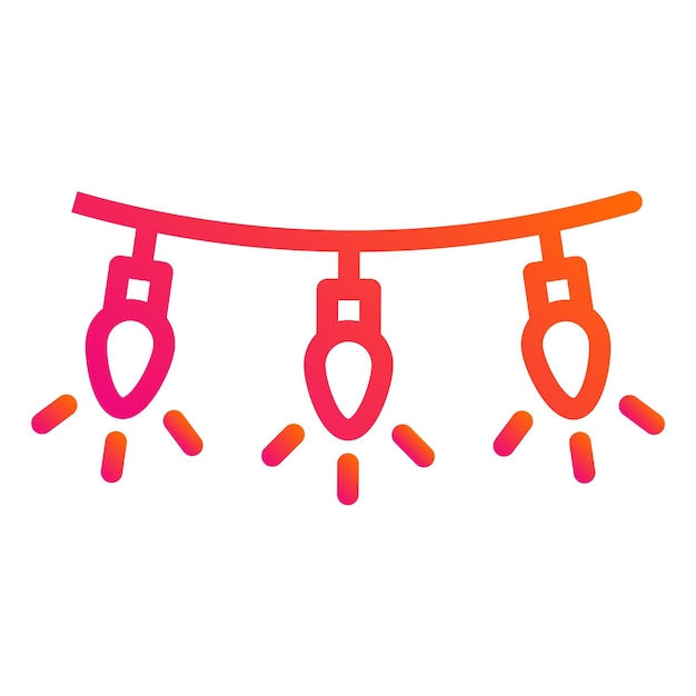Iconos de diseño vectorial Ilustración de luces