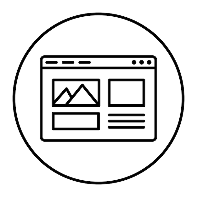 Iconos de diseño web