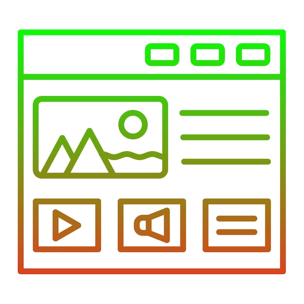 Iconos de diseño web