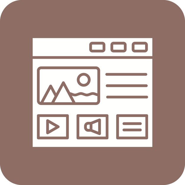 Iconos de diseño web