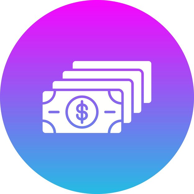 Iconos de divisas en dólares