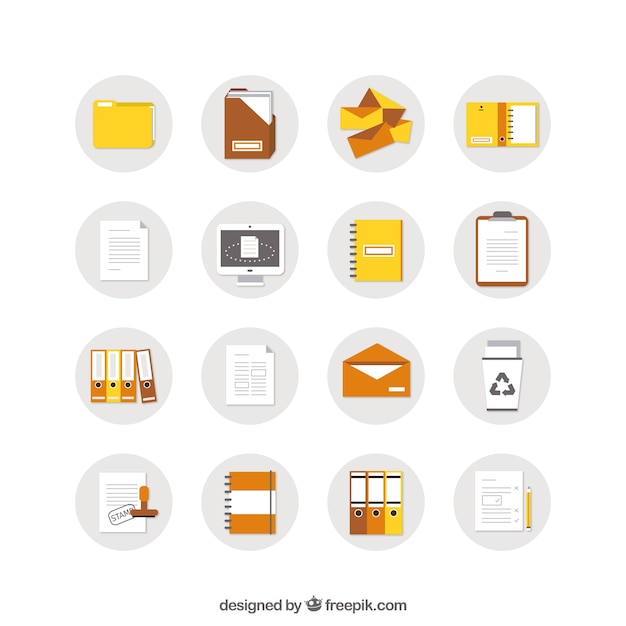 Vector iconos de documento