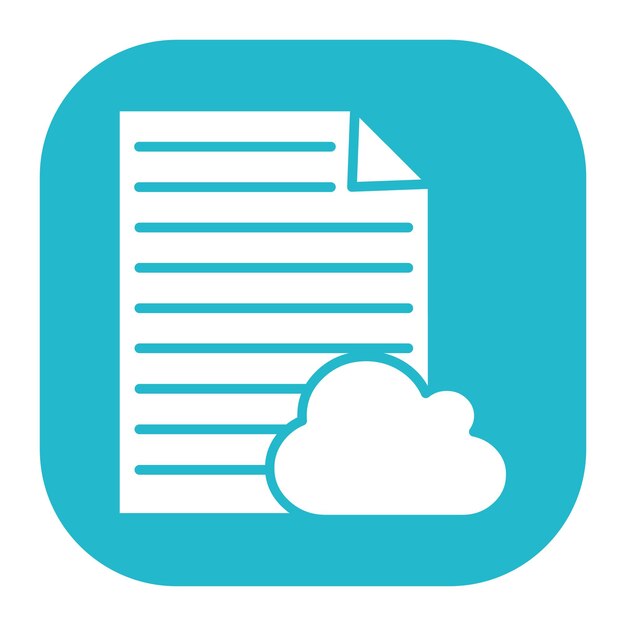 Iconos de documentos en la nube