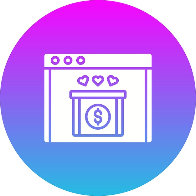 Iconos de donaciones en línea