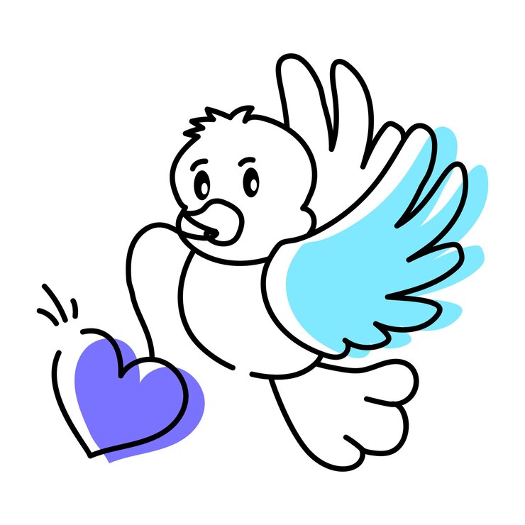Vector iconos de doodle de comida y decoración del día de san valentín