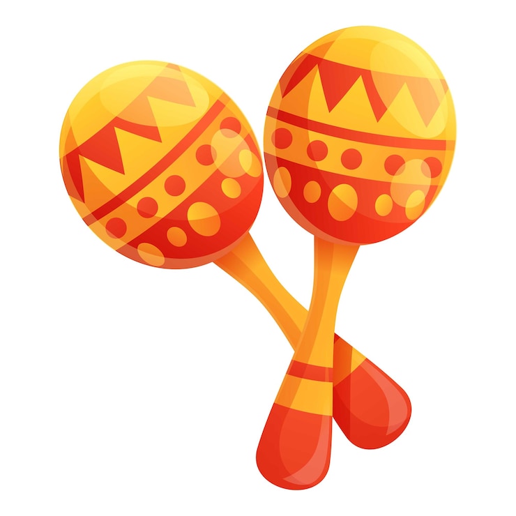 Vector iconos de dos maracas iconos vectoriales de dos maracas para el diseño web aislados sobre un fondo blanco