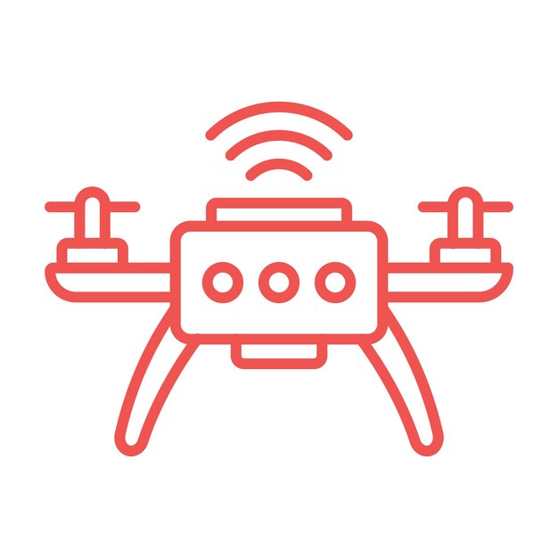Iconos de drones inteligentes