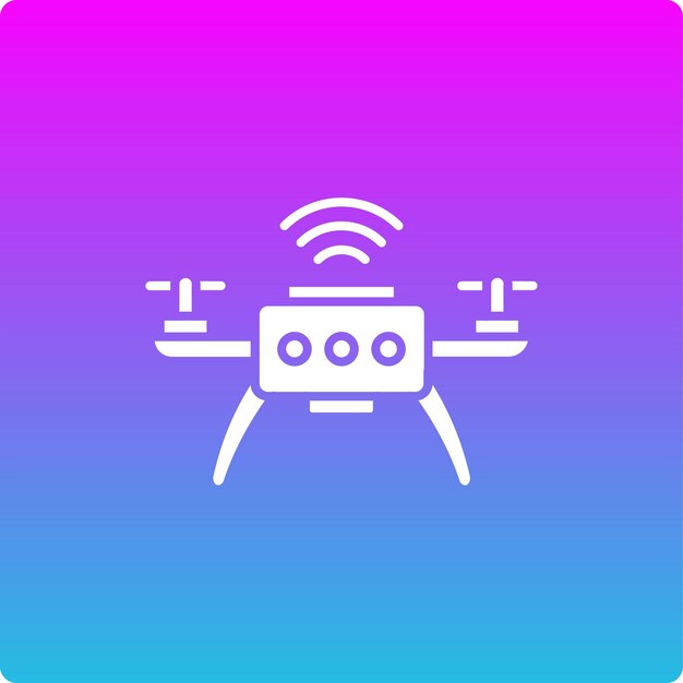 Iconos de drones inteligentes