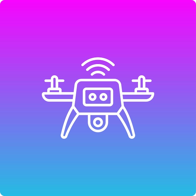 Iconos de drones inteligentes