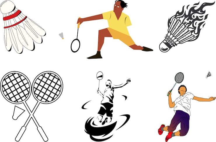 Vector iconos e ilustraciones deportivas llenos de acción