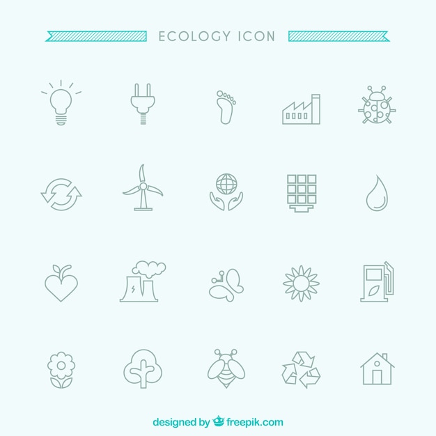 Iconos de ecología