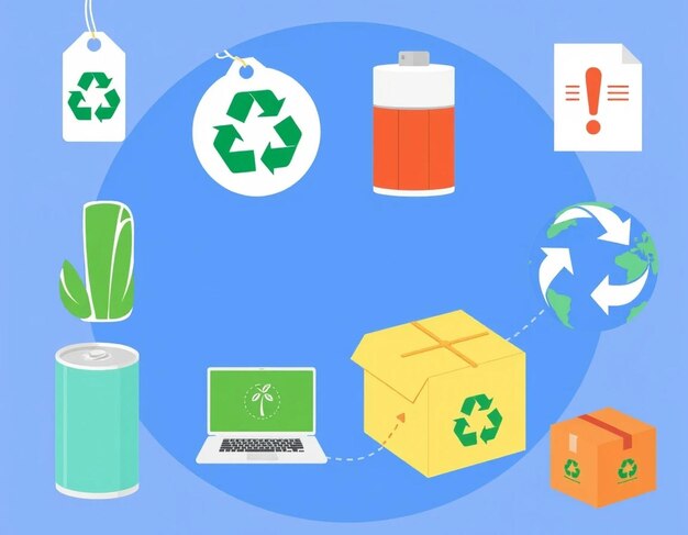 Iconos ecológicos lineales Iconos energéticos
