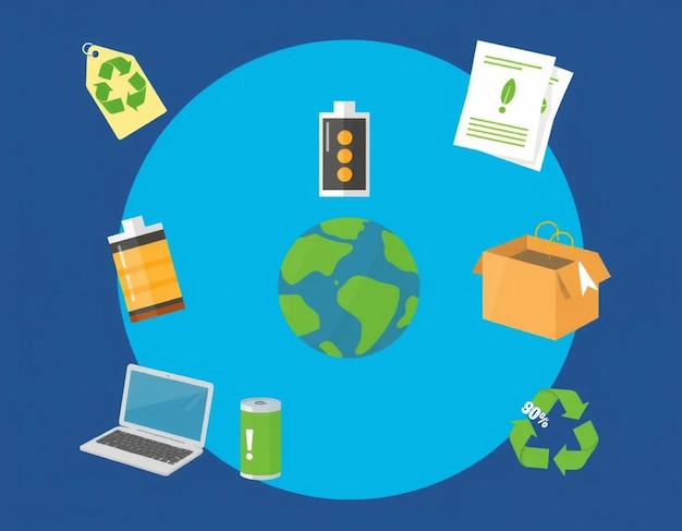 Iconos ecológicos lineales Iconos energéticos
