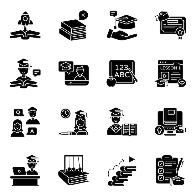 Iconos de educación