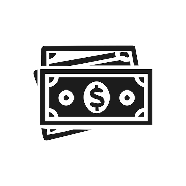Iconos elegantes del dólar