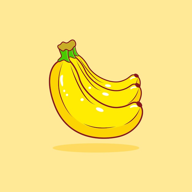Iconos de elementos de diseño vectorial de plátano