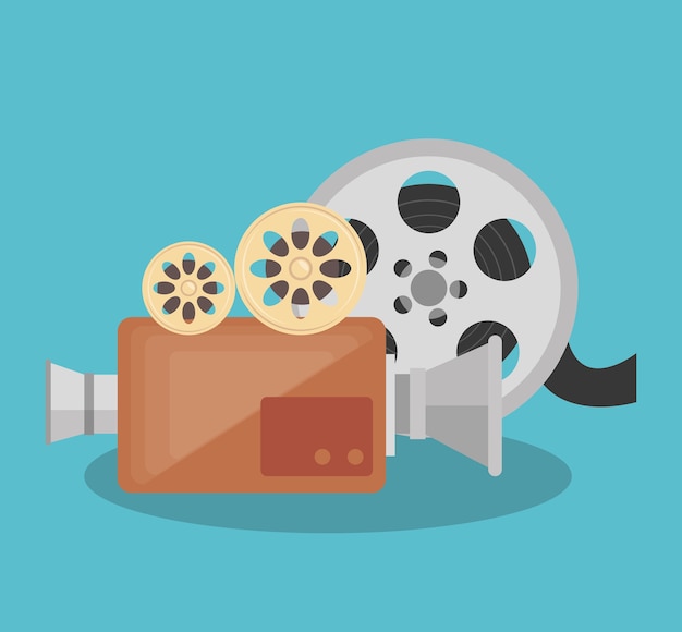 iconos de elementos de entretenimiento de cine