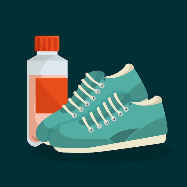 iconos de elementos de estilo de vida fitness