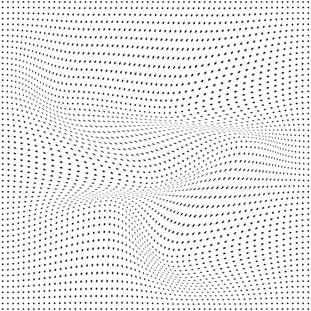 Iconos y elementos gráficos de arte vectorial de semitono de círculo