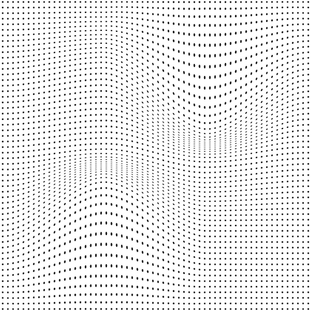 Iconos y elementos gráficos de arte vectorial de semitono de círculo