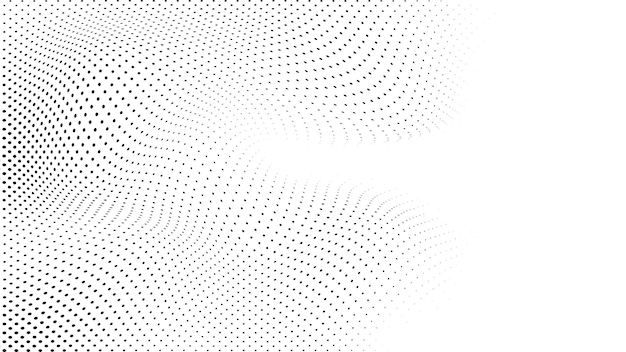 Iconos y elementos gráficos de arte vectorial de semitono de círculo