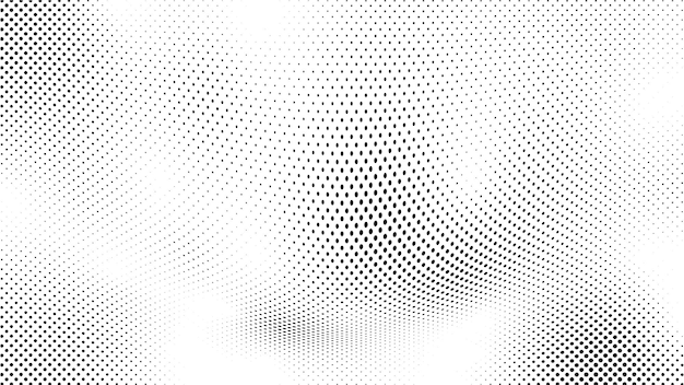 Iconos y elementos gráficos de arte vectorial de semitono de círculo