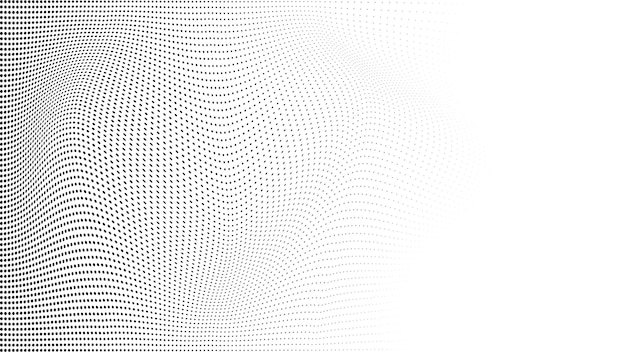 Iconos y elementos gráficos de arte vectorial de semitonos circulares