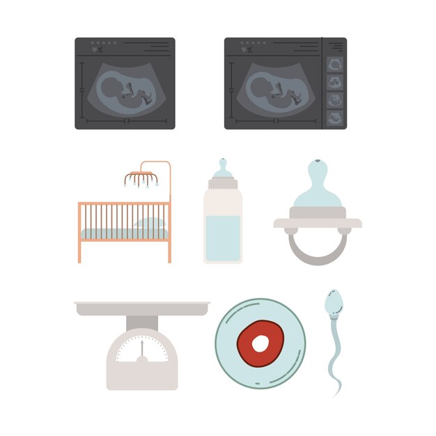 iconos de embarazo
