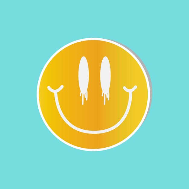 Iconos de emoji vectoriales emoticon personaje de dibujos animados con diferentes caras