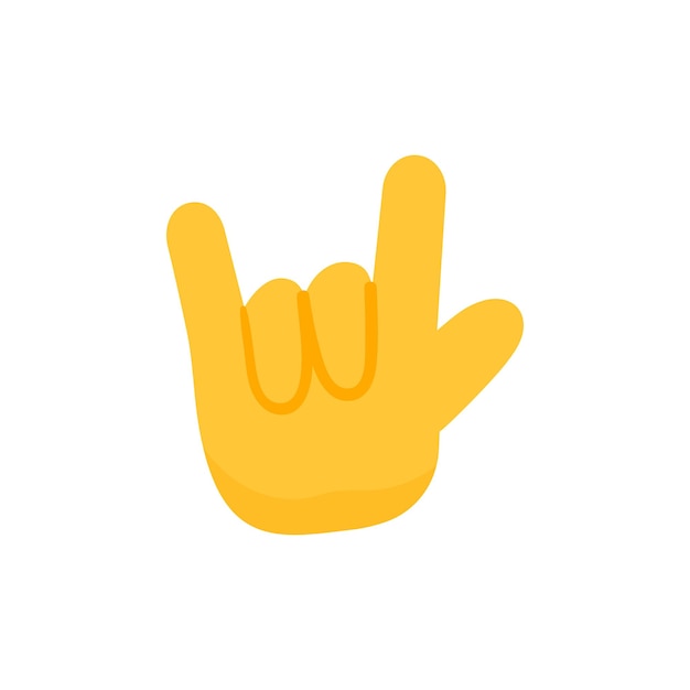 Iconos de emoji vectoriales con gestos de la mano