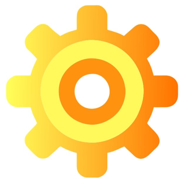 iconos de engranajes para representar maquinaria o procesos técnicos aislamiento en fondo blanco estilo anime