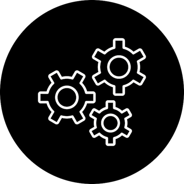 Iconos de engranajes