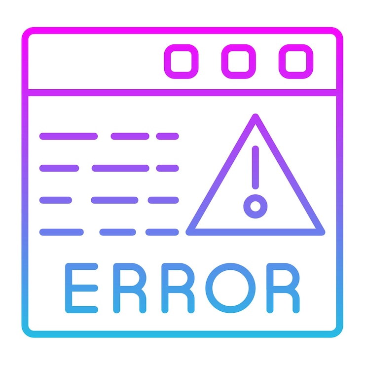 Vector iconos de error