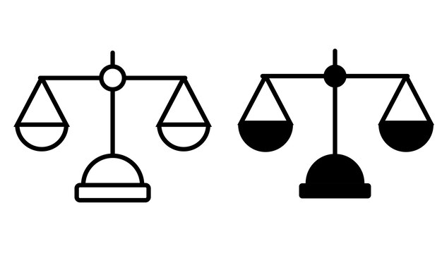 Iconos de escalas en fondo blanco Iconos De escalas vectoriales establecidos en fondo blanco