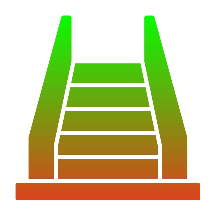 Vector iconos de las escaleras mecánicas