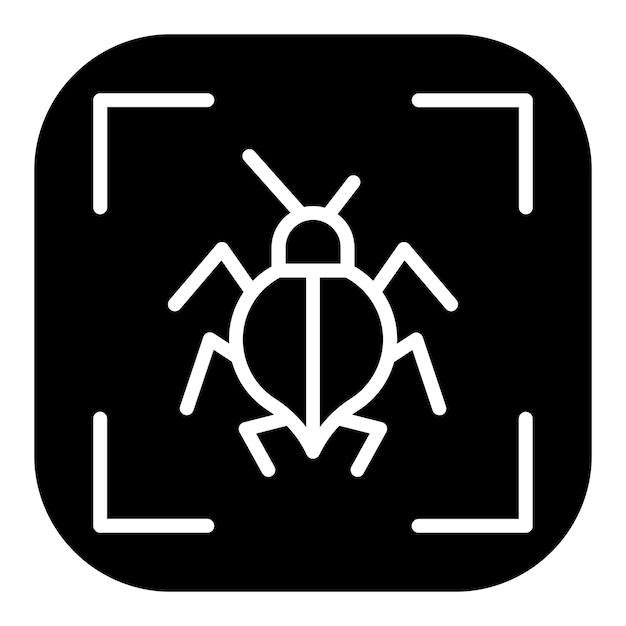 Iconos de escaneo de vectores de virus