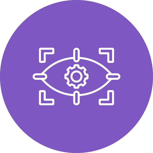 Iconos de escáner ocular