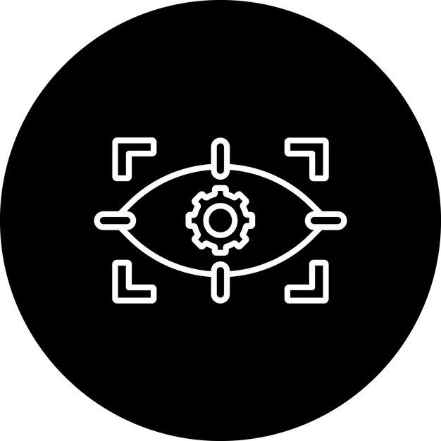 Iconos de escáner ocular