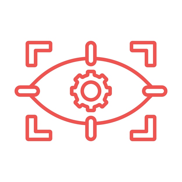 Iconos de escáner ocular