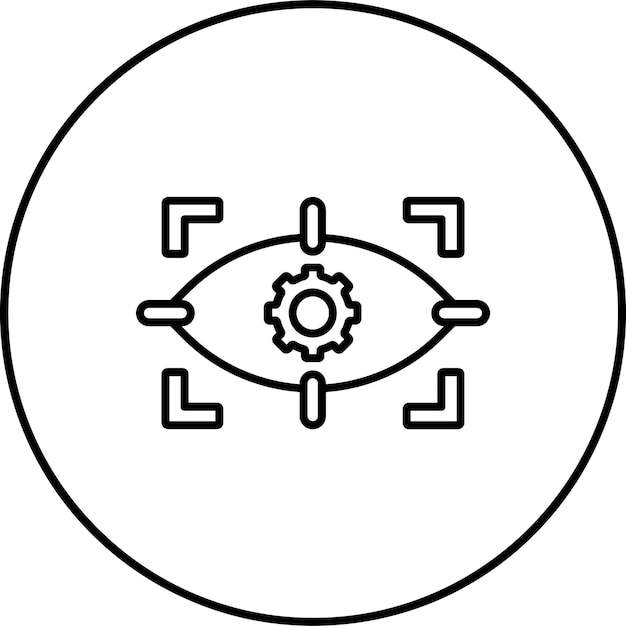 Iconos de escáner ocular