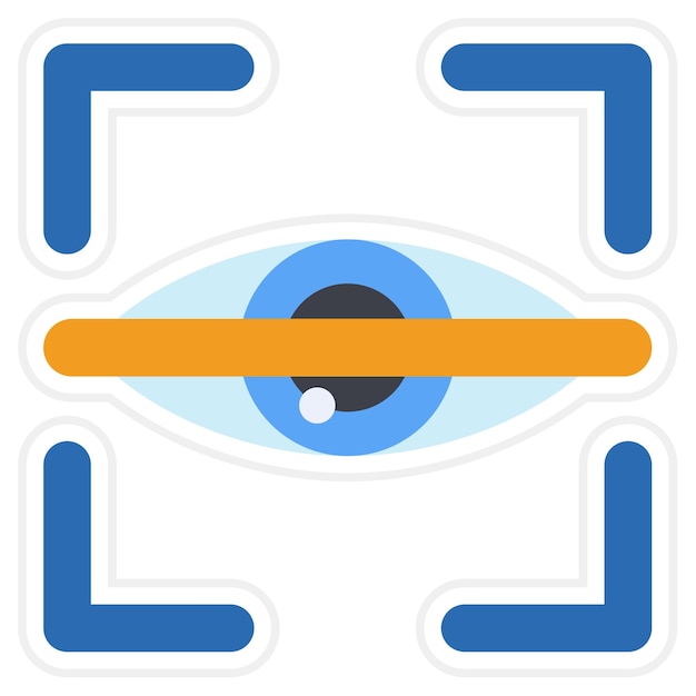 Iconos de escáner ocular